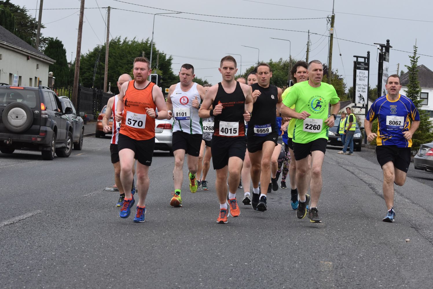 A group of runners at the Monastery Inn
